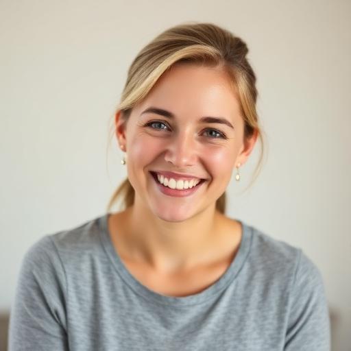Portrait of a smiling young mother